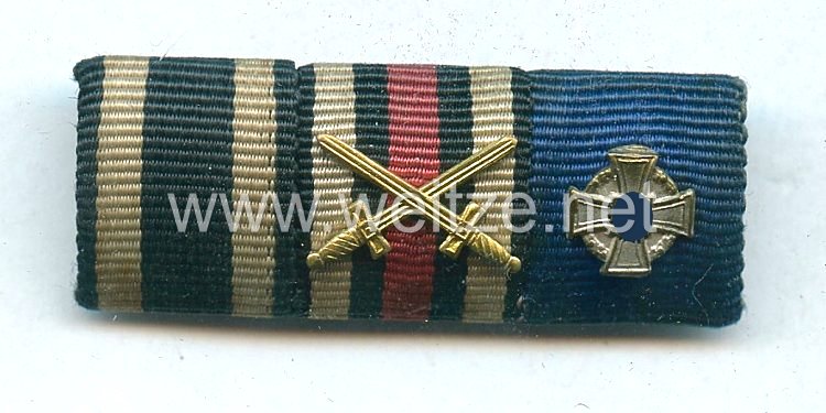 Bandspange eines Veteranen des 1. Weltkriegs und späteren Beamten 