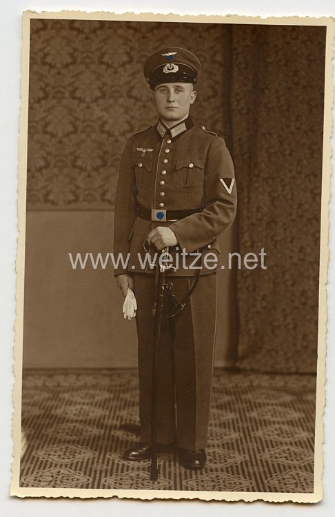 Wehrmacht Foto, Gefreiter mit Säbel
