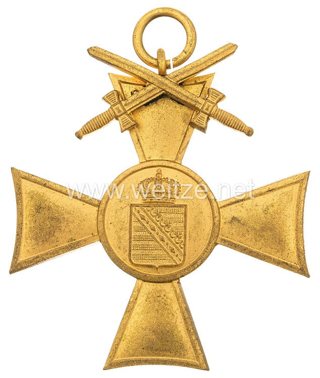 Sachsen Königreich Ehrenbund sächsischer Weltkriegsteilnehmer e.V. Goldenes Ehrenkreuz mit Schwertern