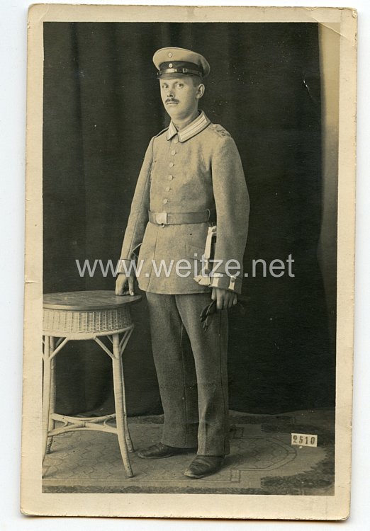 Preußen 1. Weltkrieg Fotopostkarte Soldat im Kraftfahr-Bataillon