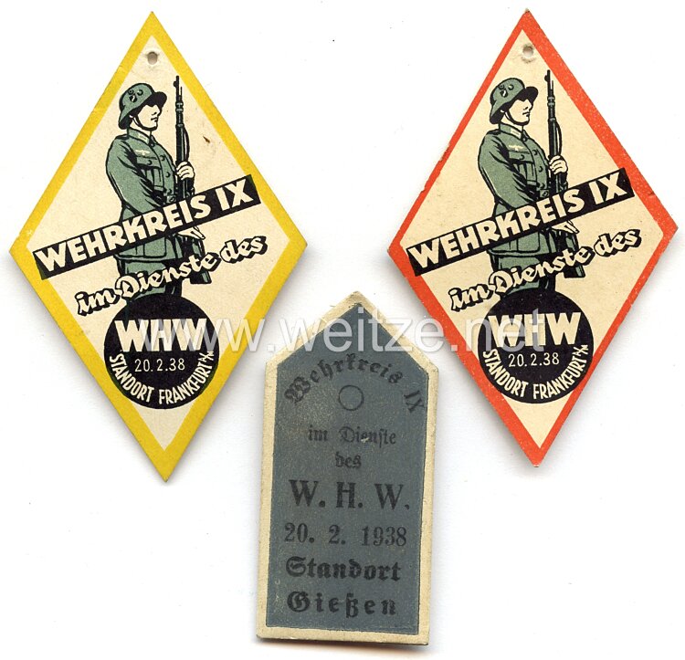 WHW - Tag der Wehrmacht - Wehrkreis IX - Kurhessen, Hessen-Nassau 20.02.1938