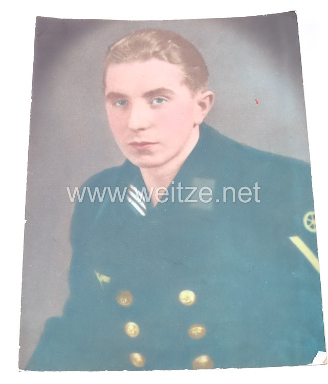 Kriegsmarine Portraitfoto, Maschinengefreiter