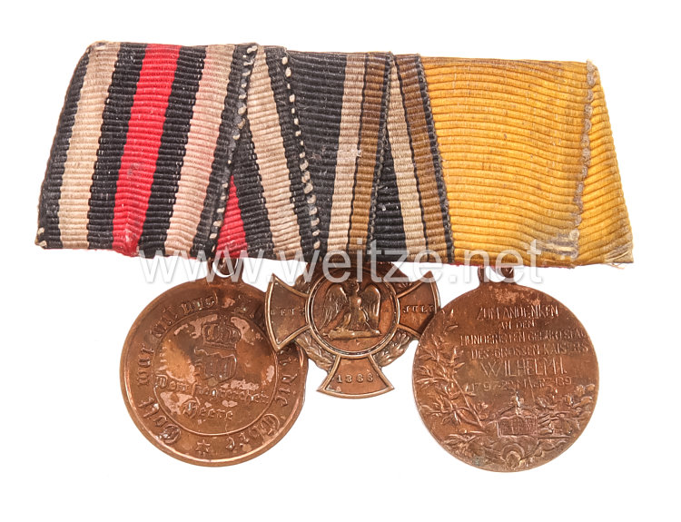 Miniaturschnalle eines Veteranen des deutsch-französischen Krieges  