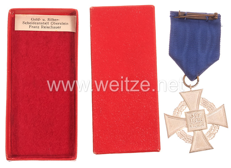 Treudienst-Ehrenzeichen 2. Stufe für 25 Jahre - Gold- u. Silber- Scheideanstalt Oberstein Franz Reischauer Bild 2