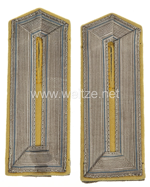 Preußen 1. Weltkrieg Paar Schulterklappen feldgrau für Beamtenstellvertreter im Feldwebelrang im Proviantamt