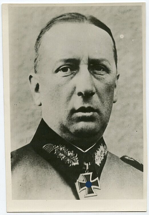 Pressefoto, Ritterkreuzträger General von Apell