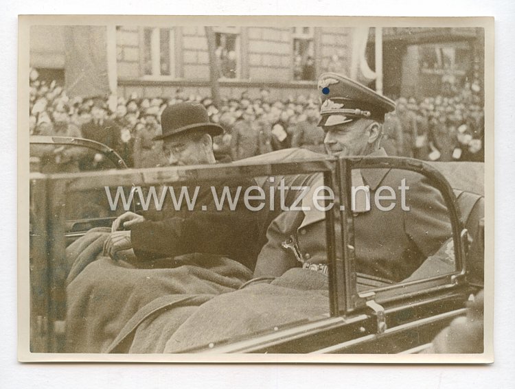 3. Reich Pressefoto: Kaiserlich Japanische Minister des Auswärtigen Yosuke Matsouka und Reichsminister von Rippentrop in Berlin 26.3.1941
