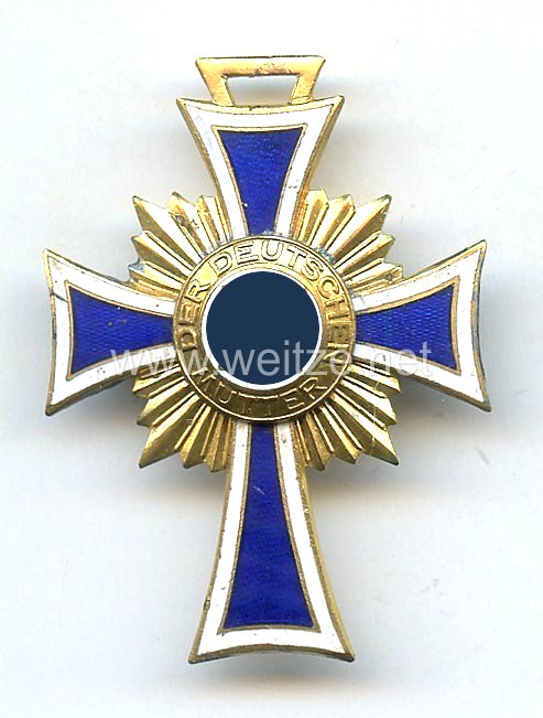 Ehrenkreuz der Deutschen Mutter in Gold in Sonderanfertigung als Brosche