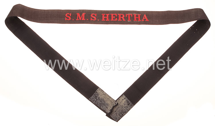 Kaiserliche Marine Mützenband "S.M.S. Hertha"