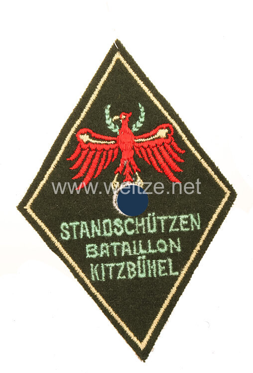 Wehrmacht Volksturm Ärmelabzeichen "Standschützen Bataillon Kitzbühel"