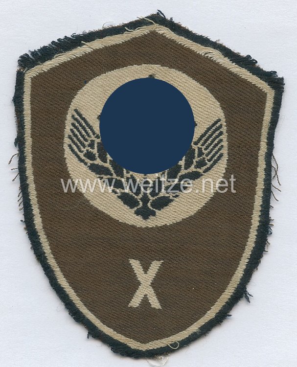 Reichsarbeitsdienst weibliche Jugend (RADwJ) Ärmelschild "X" für Mannschaften