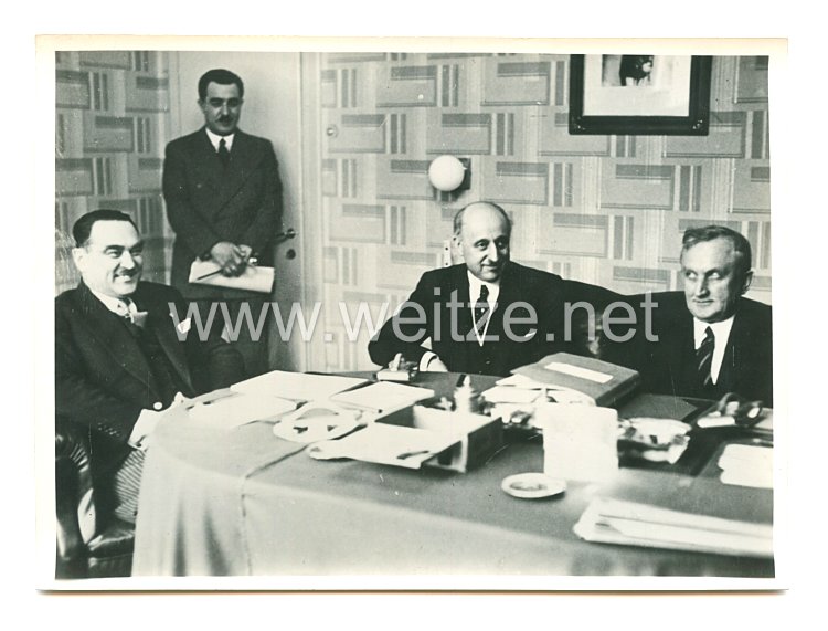 3. Reich Pressefoto: Die Tagung der kleinen Entente in Sinaia 6.5.1938