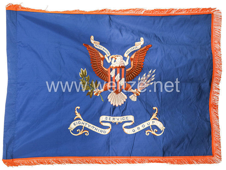 USA World War 2: U.S Army Air Corps Flag for the "83rd Service Group"     Bild 2