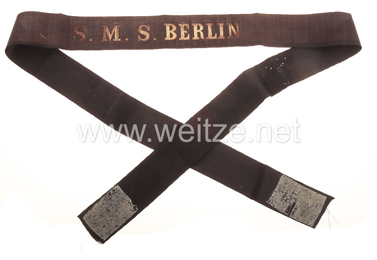 Kaiserliche Marine Mützenband "S.M.S. Berlin"