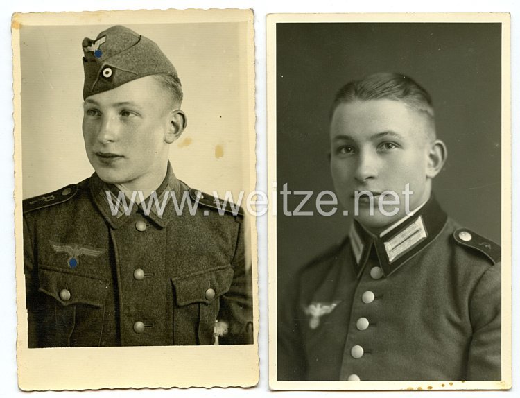 Wehrmacht Heer Portraitfotos, Angehöriger einer Panzerabwehr-Abteilung