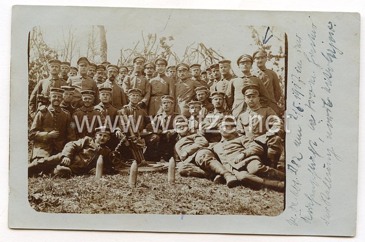 1. Weltkrieg Deutsches Heer Foto, Soldaten mit einem Mörser