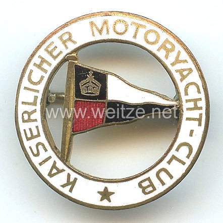Kaiserlicher Motor-Yacht-Club ( KMYC ) - Mitgliedsabzeichen 1. Form