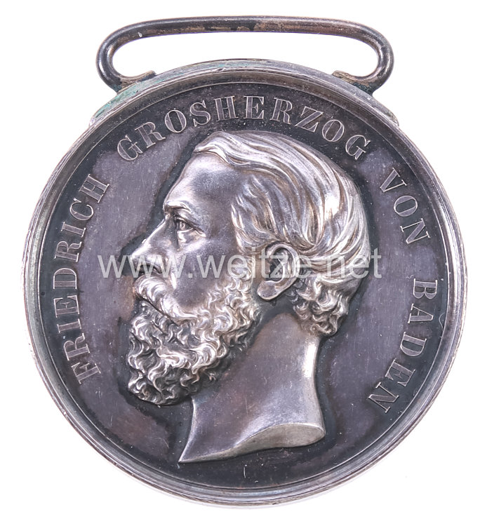 Baden Große silberne Verdienstmedaille 1869-1881 .