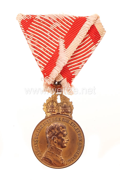 Österreich K.u.K. Monarchie Bronzene Militärverdienstmedaille, ab 1916