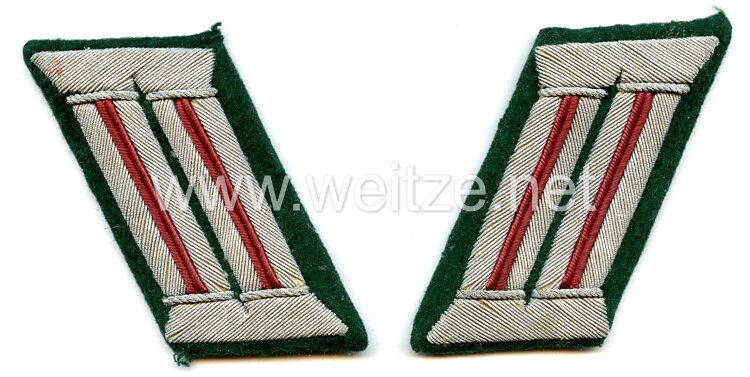 Wehrmacht Paar Kragenspiegel für Offiziere der Nebelwerfer