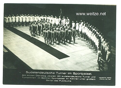 III. Reich - Pressefoto - Bildschau des Tages - Sudetendeutsche Turner im Sportpalast