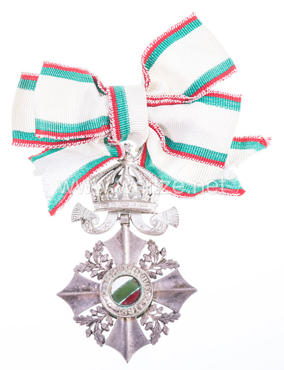 Bulgarien Zivil-Verdienstorden Modell (1944-1946) V. Klasse mit Krone 