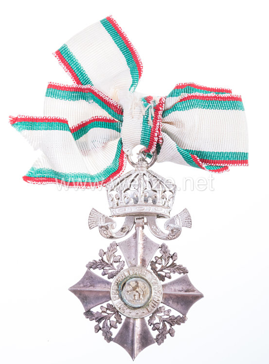 Bulgarien Zivil-Verdienstorden Modell (1944-1946) V. Klasse mit Krone  Bild 2