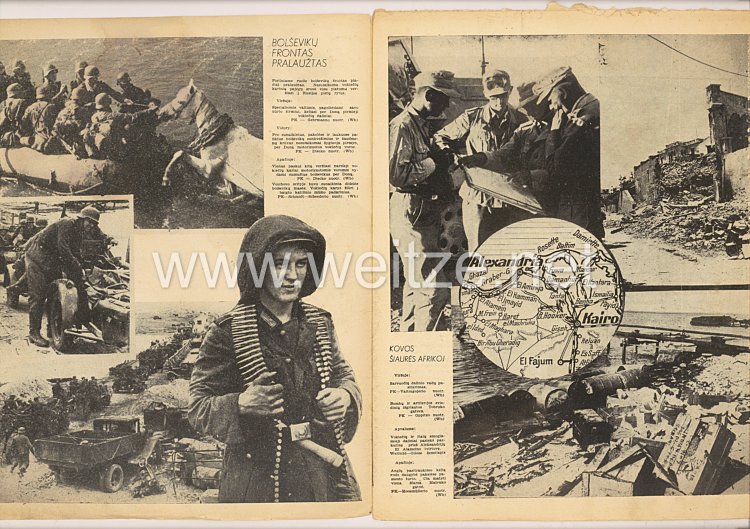 III. Reich / Litauen - Zeitschrift " Savaitė " - Jahrgang 1942 Nr. 6 Bild 2