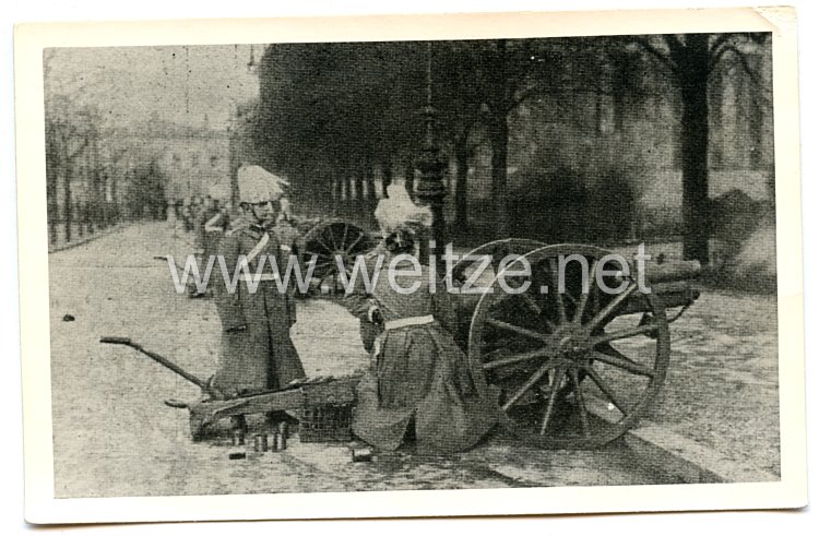 Deutsches Reich 1871-1918 Postkarte Salutschießen Garde-Feld-Artillerie-Regiment