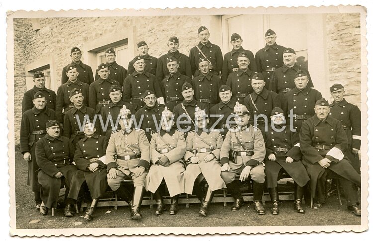III. Reich Foto, Angehörige der Schutzpolizei Wien und Hilfs-Polizisten
