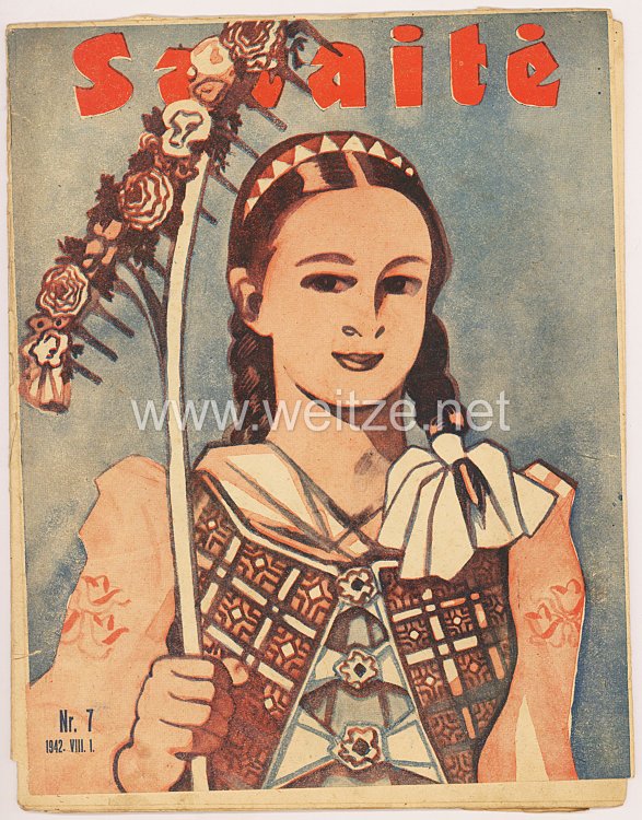 III. Reich / Litauen - Zeitschrift " Savaitė " - Jahrgang 1942 Nr. 7