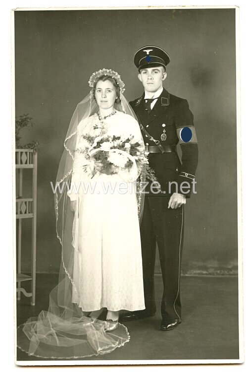 Allgemeine-SS Hochzeitsfoto, SS-Mann der Standarte 55. 