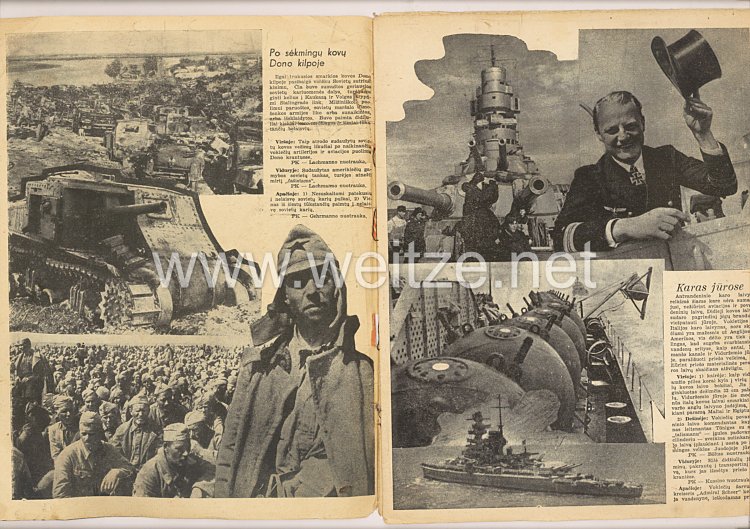 III. Reich / Litauen - Zeitschrift " Savaitė " - Jahrgang 1942 Nr. 11 Bild 2