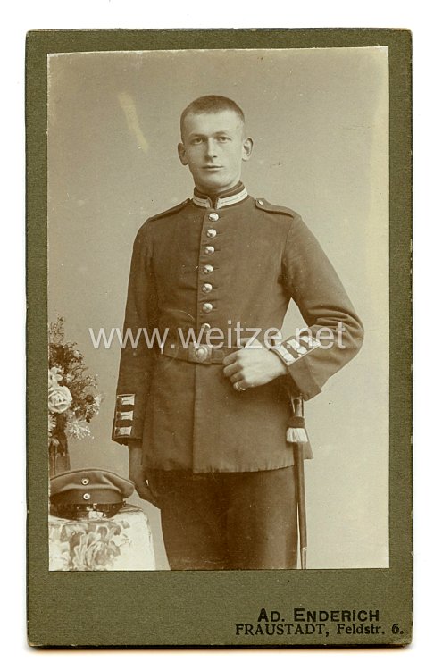 Preußen Kabinettfoto Soldat im Grenadier-Regiment Graf Kleist von Nollendorf (1. Westpreußisches) Nr. 6