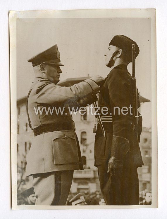 III. Reich Pressefoto. Mussolinis "Musketiere". 15.2.1940.