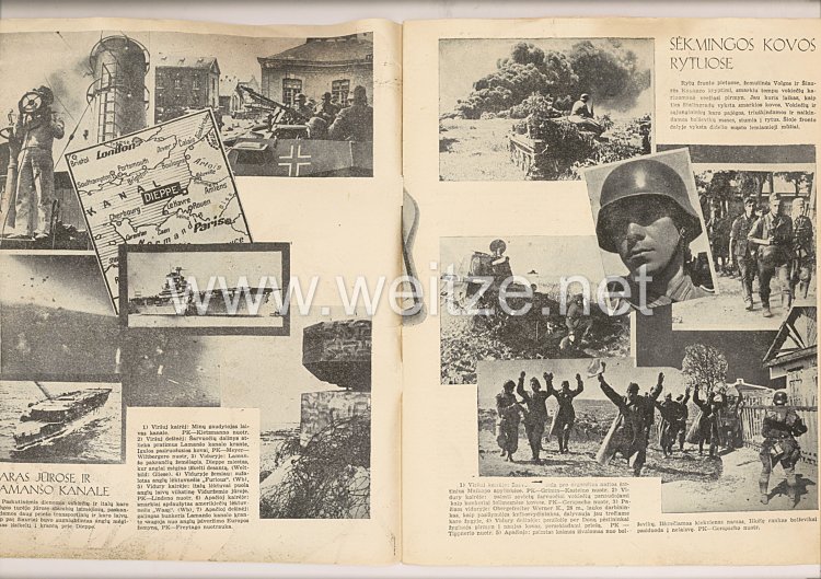 III. Reich / Litauen - Zeitschrift " Savaitė " - Jahrgang 1942 Nr. 12 Bild 2