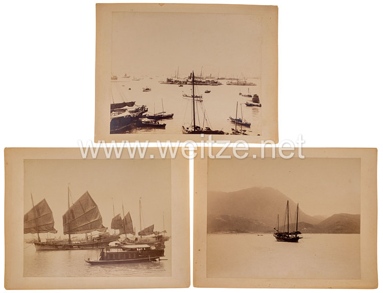 Deutsches Kaiserreich Fotos, Aufnahmen von Hongkong um 1900 Jahrhundert 