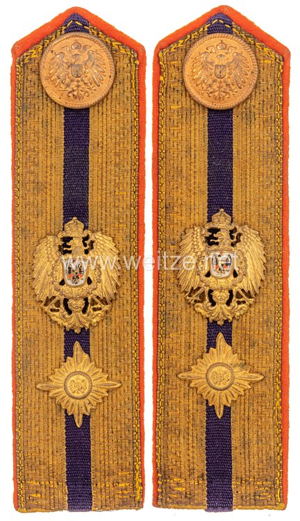 Deutsches Reich 1871 - 1918 Reichspost Paar Schulterstücke für einen Postbeamten