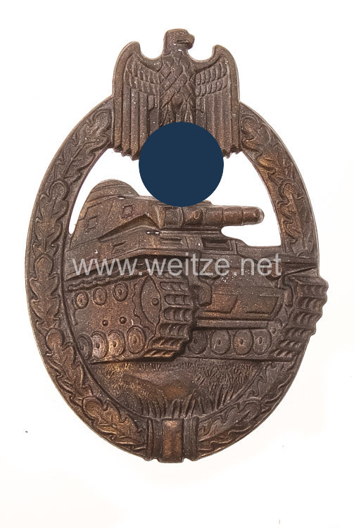 Panzerkampfabzeichen in Bronze - Steinhauer & Lück