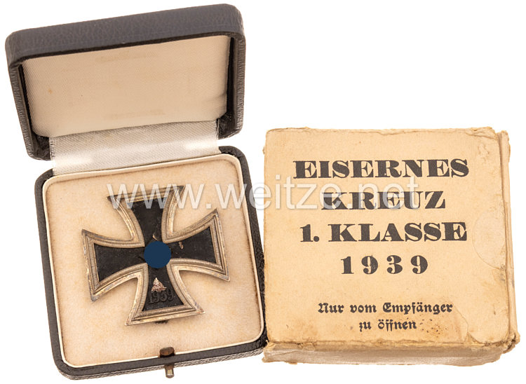 Eiserne Kreuz 1.Klasse 1939 im Etui und Karton