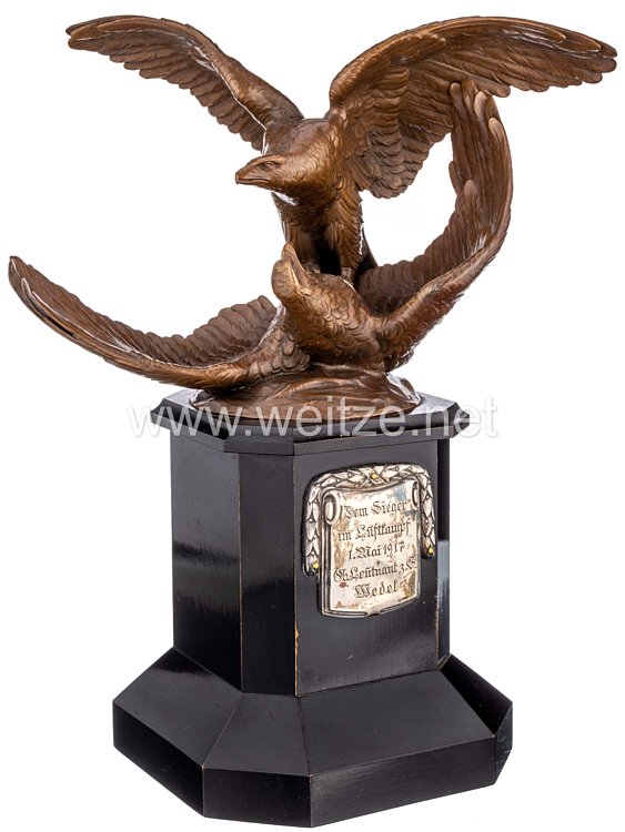 Bronzene Adlerstatue für Flugzeugführer der Kaiserlichen Marine "Ehrenpreis für erfolgreiche Sieger im Luftkampf"