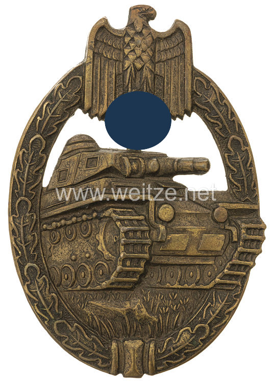 Panzerkampfabzeichen in Bronze - Wurster - Organized Grass pattern