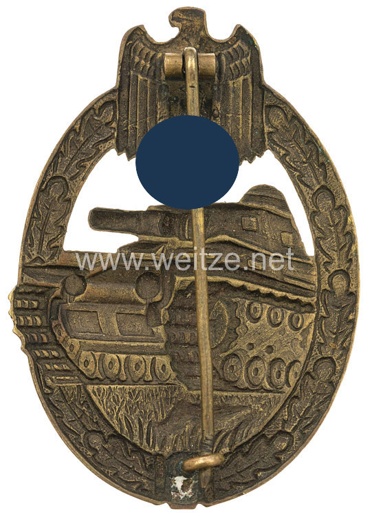 Panzerkampfabzeichen in Bronze - Wurster - Organized Grass pattern Bild 2