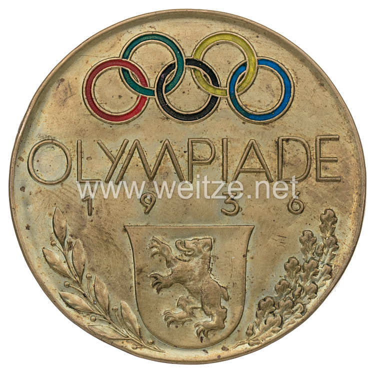 XI. Olympischen Spiele 1936 Berlin - kleiner Schminkspiegel als Erinnerungsstück