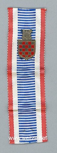 Kroatien Kriegs-Gedenkabzeichen mit Staatswappen 1943-1945