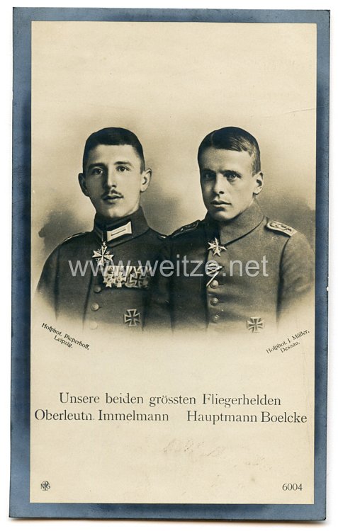 Fliegerei 1. Weltkrieg - Deutsche Fliegerhelden " Boelcke und Immelmann "