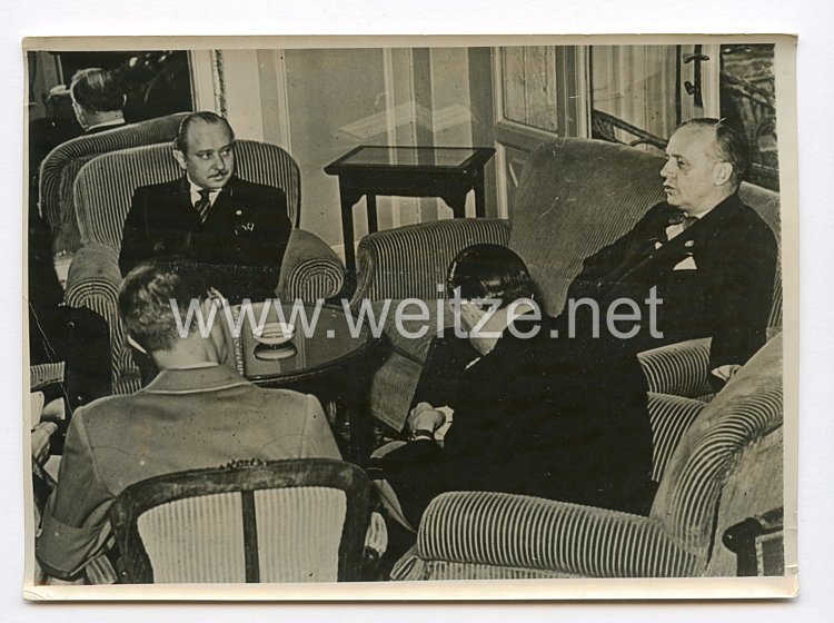 III. Reich Pressefoto. Reichsaussenminister v. Ribbentrop in Como. 9.5.1939.