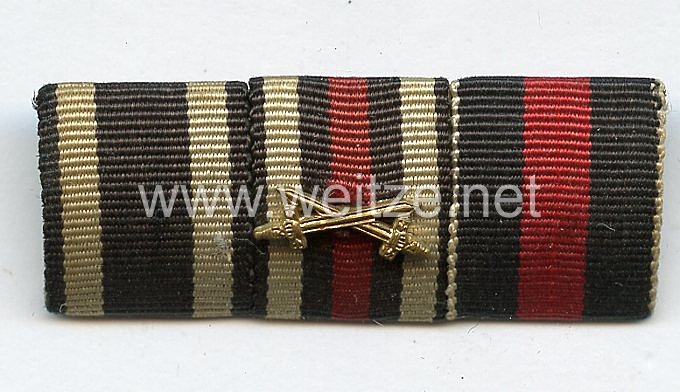 Bandspange eines lippischen Veteranen des 1. Weltkriegs und Wehrmachts-Angehörigen 
