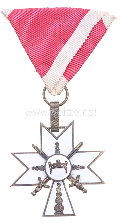 Kroatien Orden der Krone von König Zvonimir: Kreuz 3. Klasse mit Schwertern