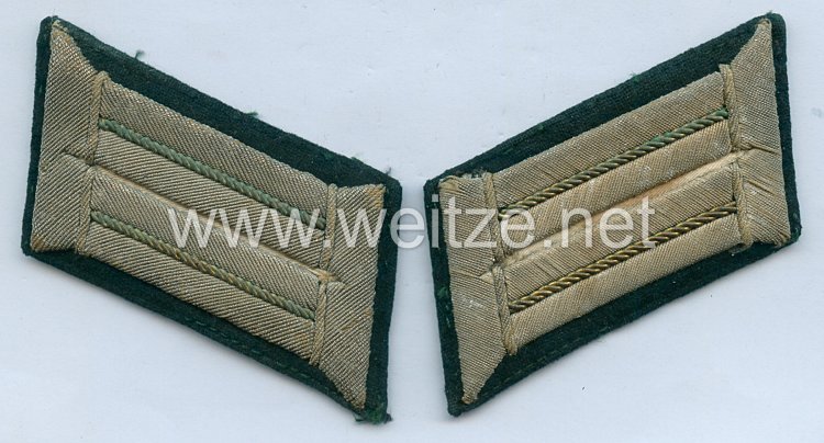 Kriegsmarine Paar Kragenspiegel für Offiziere der Küstenartillerie